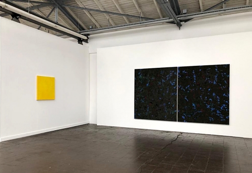 "The Shape of Things - LaBute Doppelgänger", installation view 3x12m, Oil and pigments on canvas
